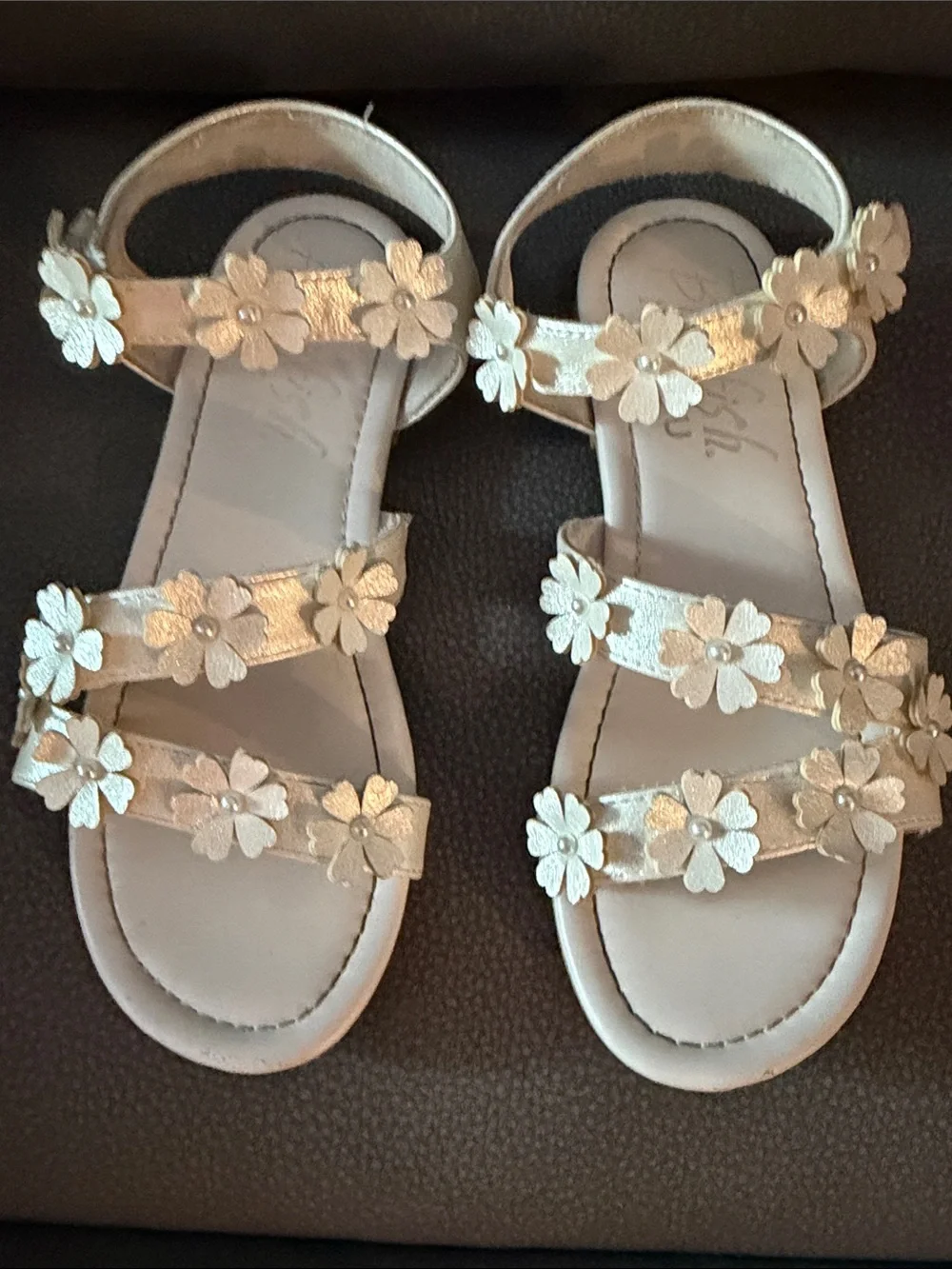 Blowfish Metallic  Floral Strap Sandals